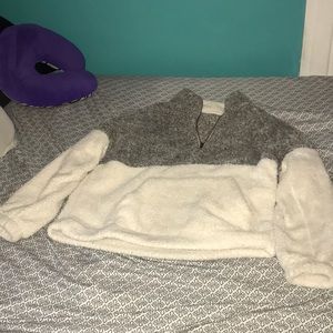 Sherpa style half Zip